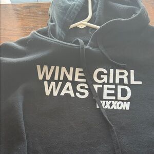 DIXXON Black Hoodie with White Text